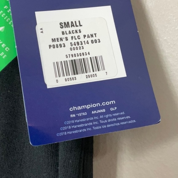 Champion Men’s fleece pant black - Picture 3 of 9